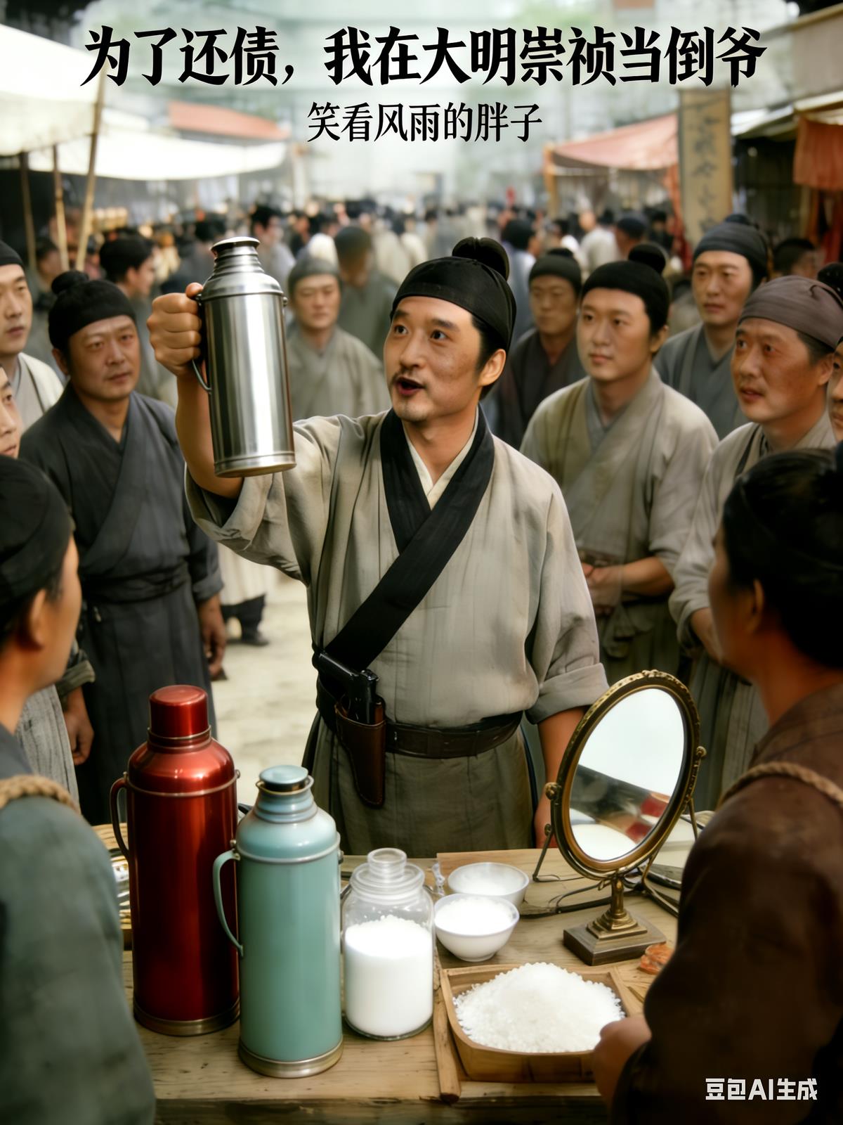 为了还债，我在大明崇祯当倒爷，小说封面