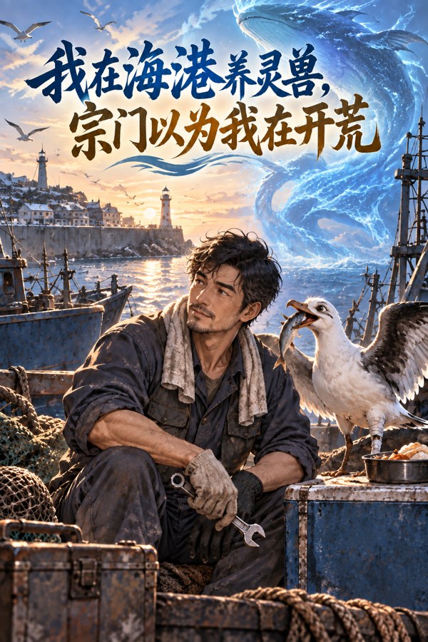 人在海港,御兽宗以为我在开荒小说封面