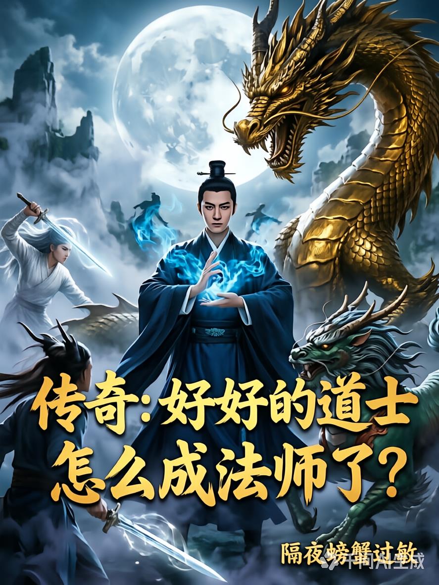 传奇：好好的道士怎么成法师了？小说封面