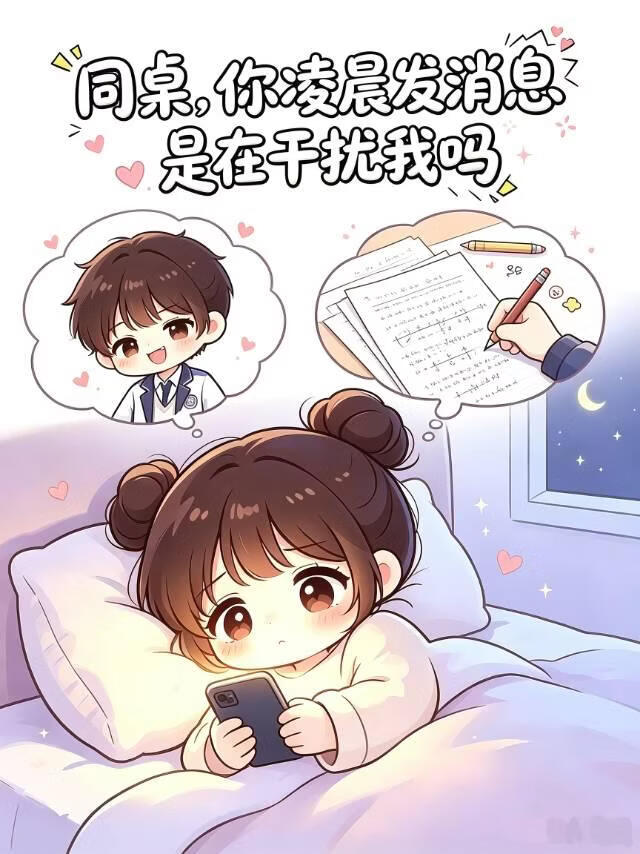 同桌,你凌晨发消息是在干扰我吗小说封面