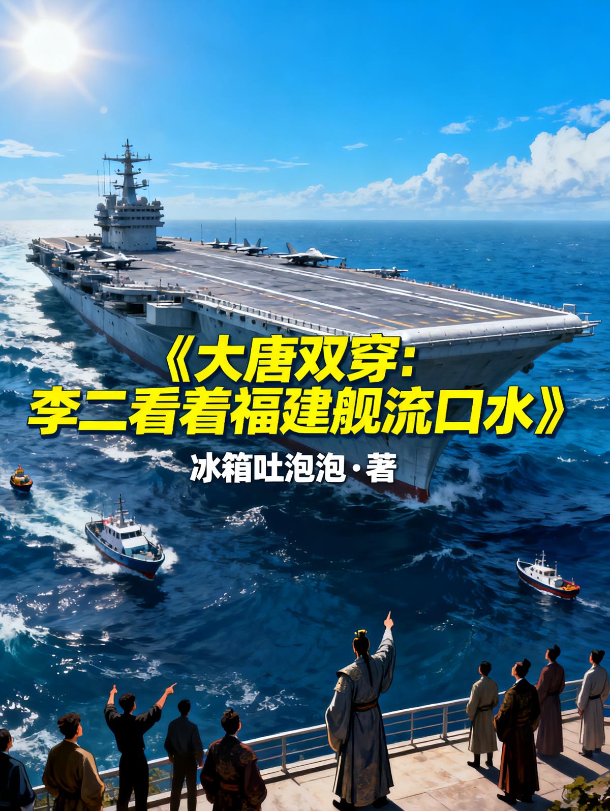 大唐双穿：李二看着福建舰流口水小说封面