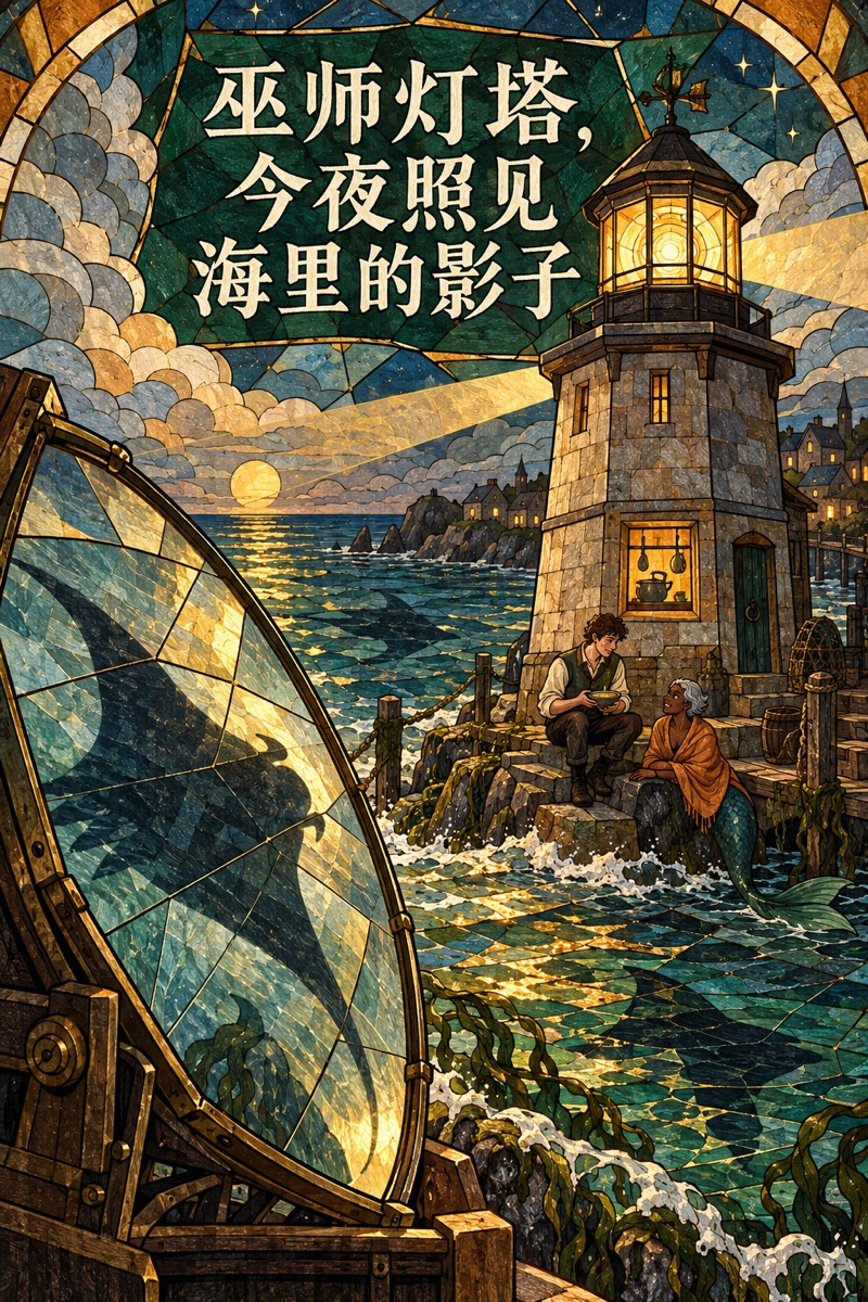 巫师灯塔,今夜照见海里的影子小说封面