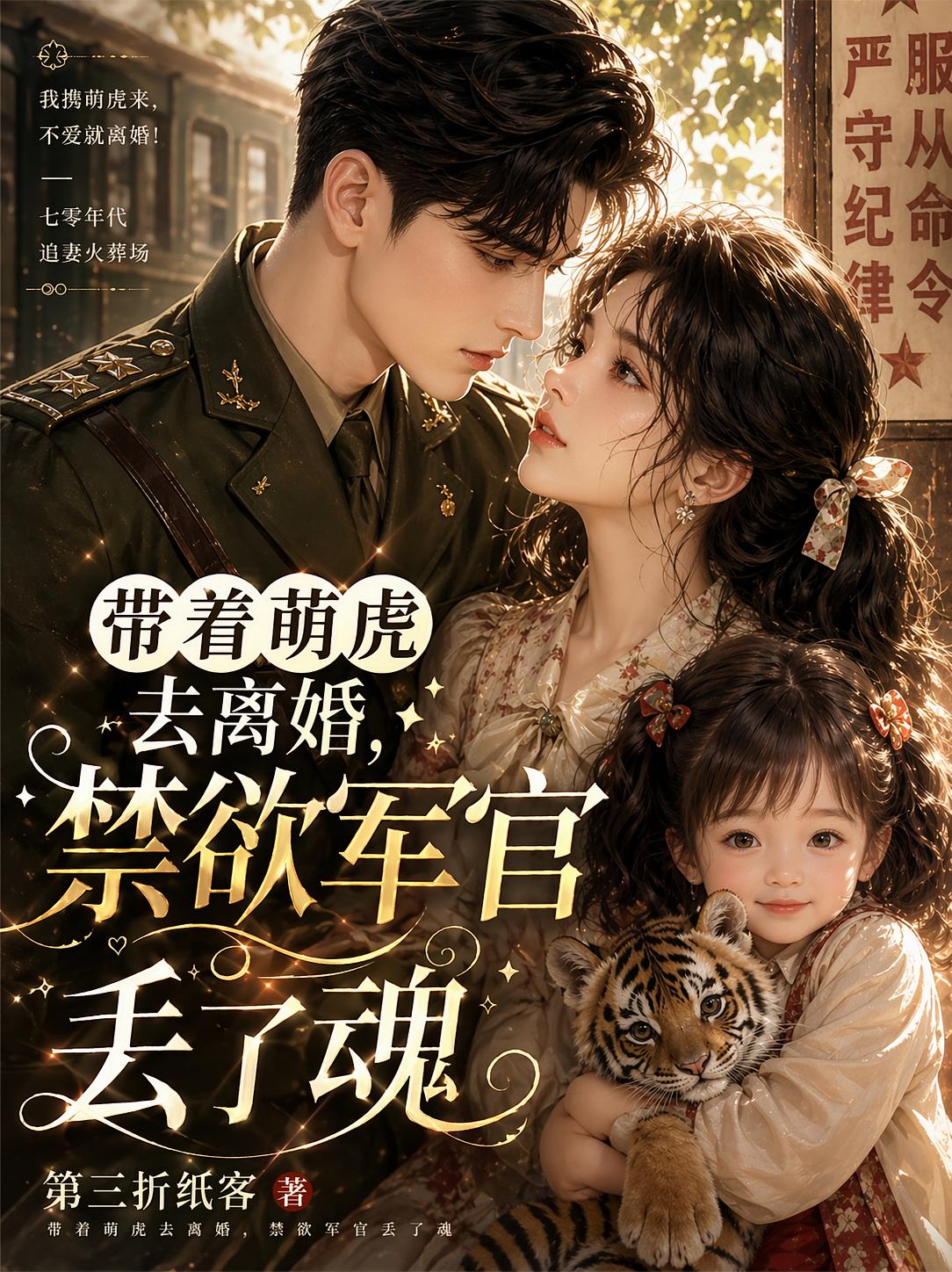 带着萌虎去离婚，禁欲军官丢了魂小说封面