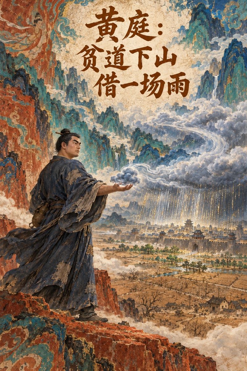 黄庭:贫道下山借一场雨小说封面