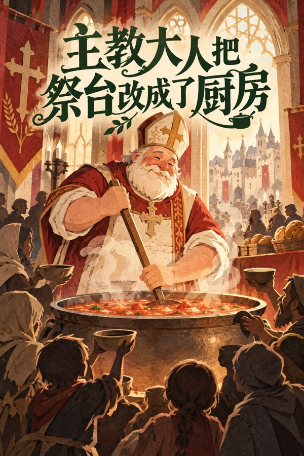 主教大人把祭台改成了厨房小说封面