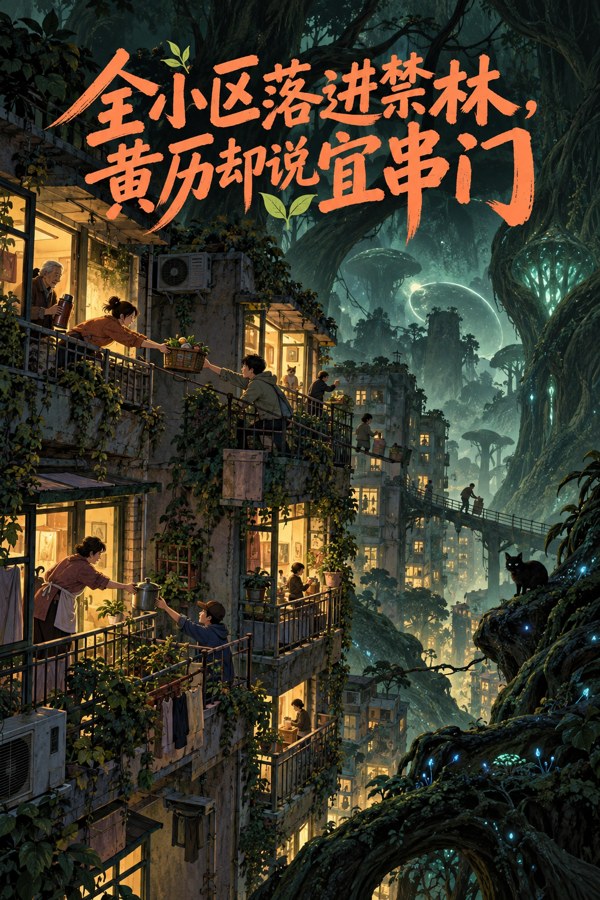 全小区落进禁林，黄历却说宜串门小说封面