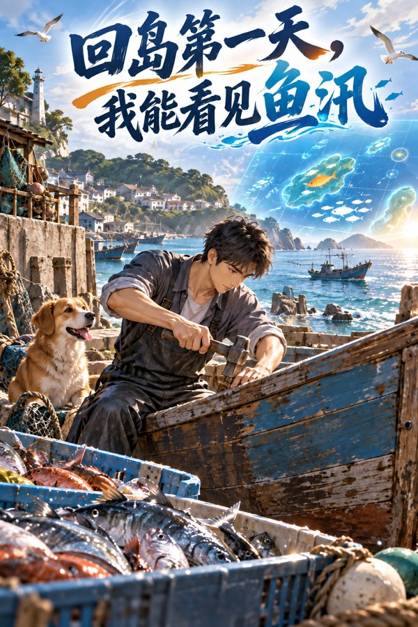 回岛第一天，我能看见鱼汛小说封面