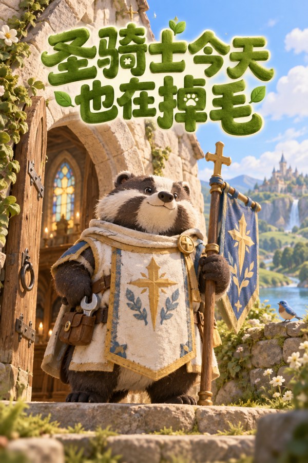 圣骑士今天也在掉毛小说封面