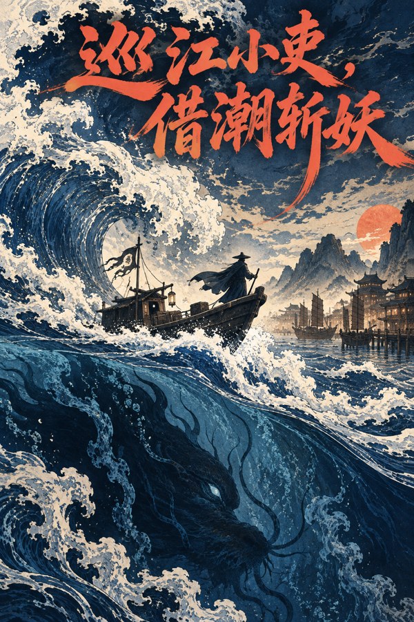 巡江小吏，借潮斩妖小说封面