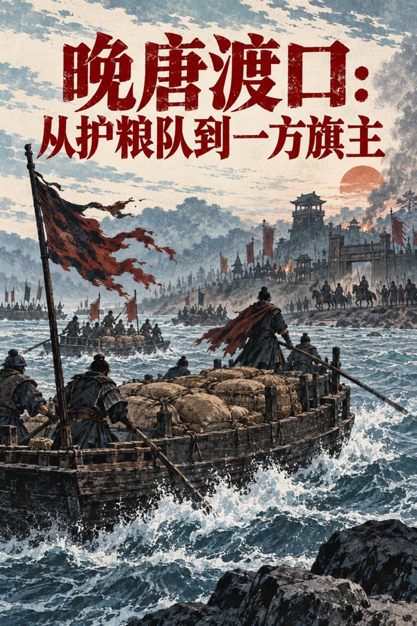 晚唐渡口：从护粮队到一方旗主小说封面