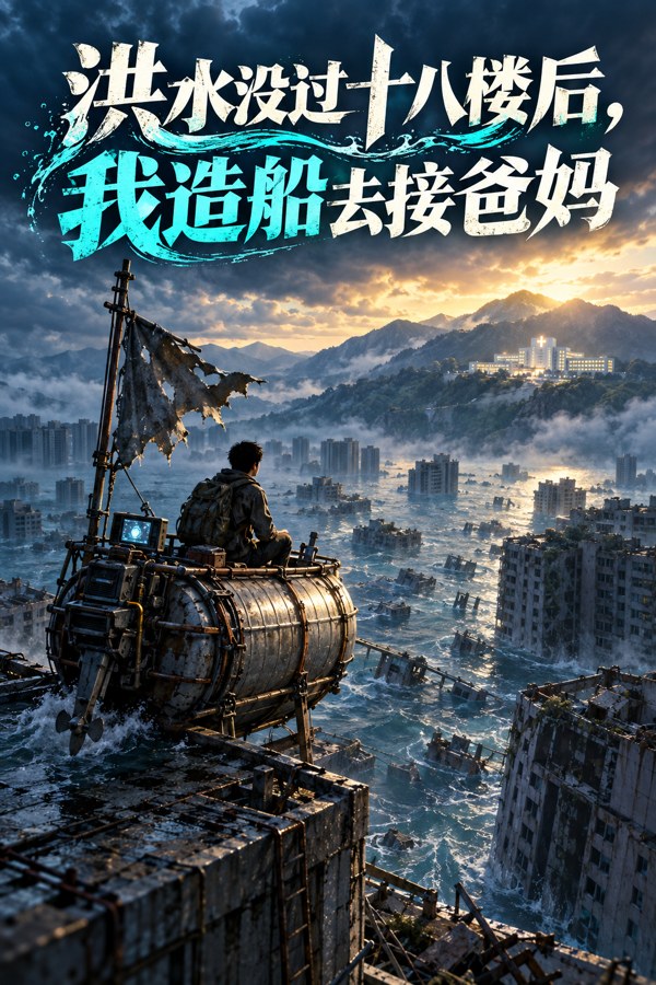 洪水没过十八楼后，我造船去接爸妈小说封面